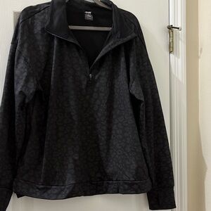 Avia Black Lightweight Quarter-Zip Shirt Jacket